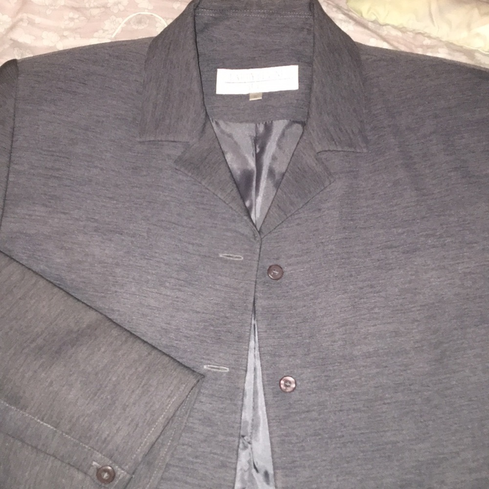 grey blazer